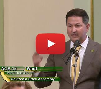 Asm Ward video on his testimony on ACA 13